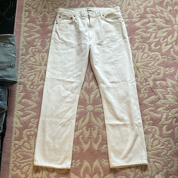 NWT AGOLDE Mia Mid Rise Straight in Element - Picture 1 of 11